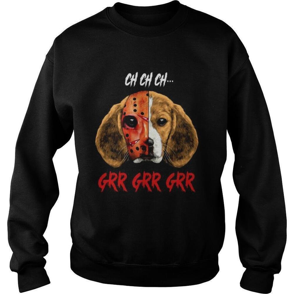 Halloween Jason Voorhees Beagle Ch Ch Ch Grr Grr Grr Sweatshirt